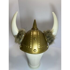 Mens Viking Costume Helmet Plastic Halloween Cosplay CostumesUSA